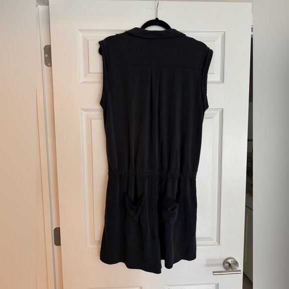 Lou & Grey Sandwashed Utility Romper - gray/black - large - Picture 4 of 5